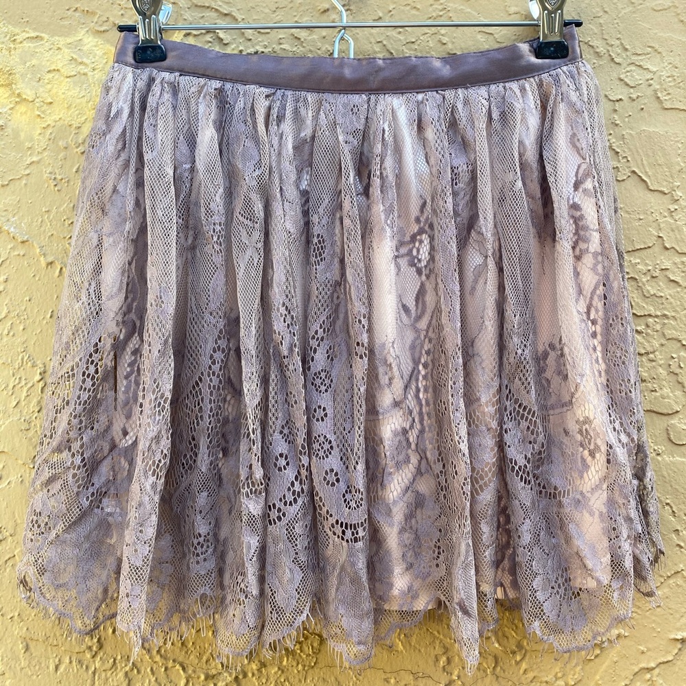 Lace mini skirt H&M